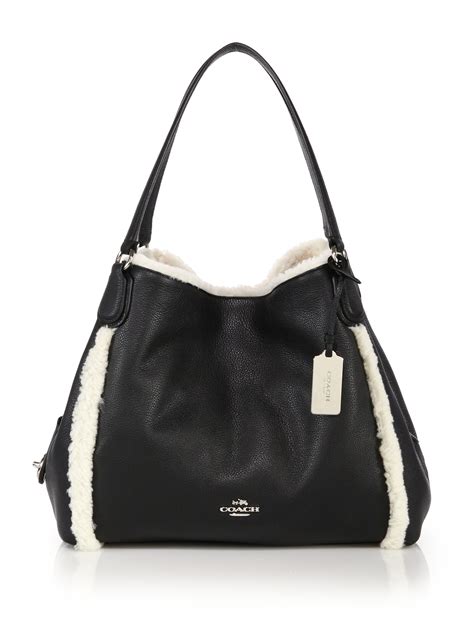 Black Shearling shoulder bag 